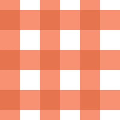 Papel De Parede Doce Estilo Xadrez Laranja 81888