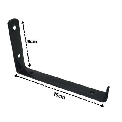 Suporte Prateleira Invertido Torres - Preto Tamanho 25cm