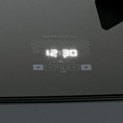 Fogão Dako Supreme Glass 4 Bocas Com Timer Touch Titanium - Bivolt