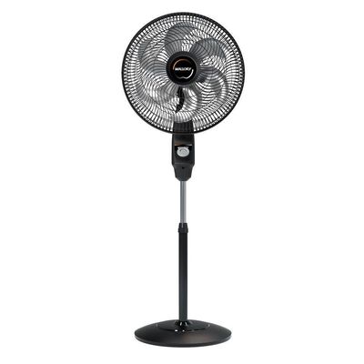 Ventilador de Coluna Mallory Éolo 6 Pás 126W Preto Grafite - 220V