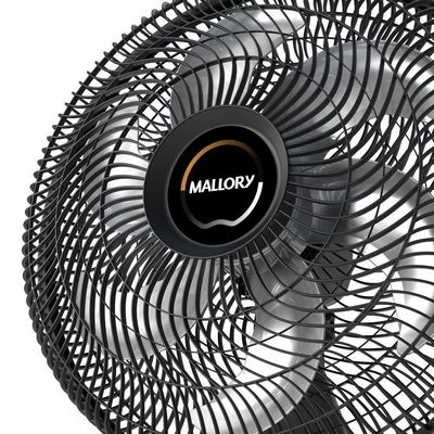 Ventilador de Coluna Mallory Éolo 6 Pás 126W Preto Grafite - 220V