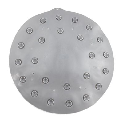 Tapete Antiderrapante Box Banheiro Lava Pes Massageador Com Ventosas Cinza