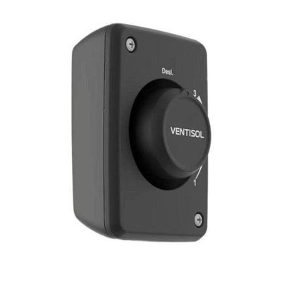 Ventilador De Parede Ventisol Oscilante 50cm Aço Preto Bivolt