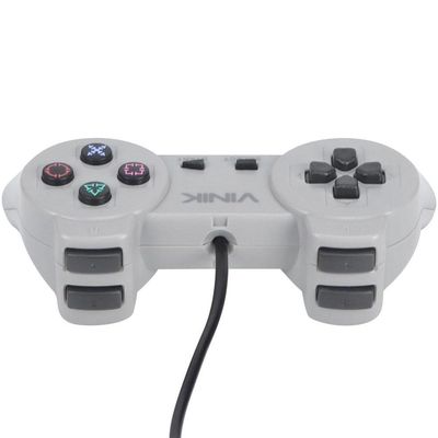 Controle Pc Usb Ps1/playstation 1 Cinza - Retrô - Vinik Play