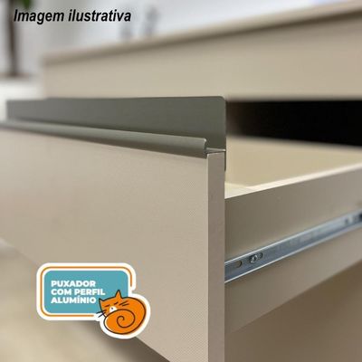 Armário De Cozinha Completa 150 Com Balcão Com Tampo 9 Portas Line Freijó-supremo