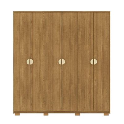 Guarda Roupa Casal 6 Portas 4 Gavetas Noronha Nature