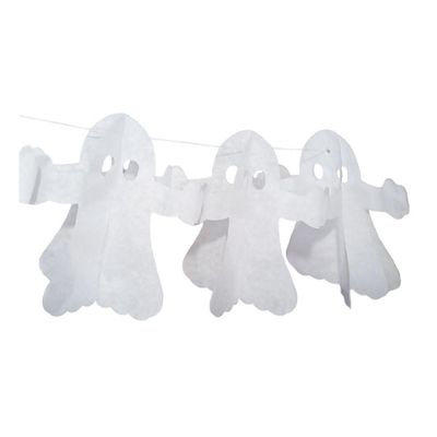 Guirlanda Bandeirola Fantasma De Papel Halloween