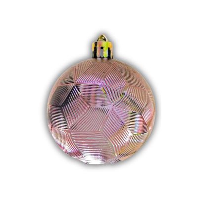 Bola De Natal Rose Misto 6cm - 9 Unidades
