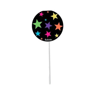 Bandeirinha Topper Neon - 8 Un - Festcolor