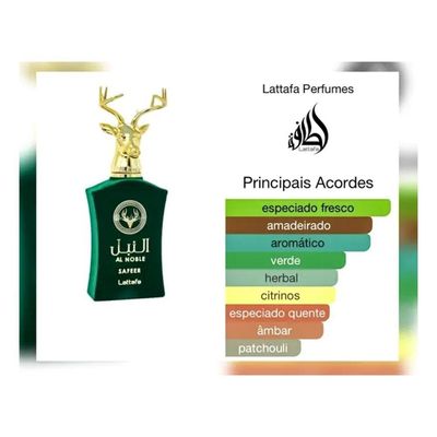 Al Noble Safeer Lattafa Eau De Parfum Perfume Masculino 100ml
