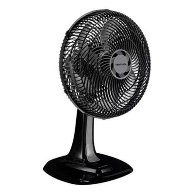 Ventilador Oscilante Mesa 30cm Turbo 6 Pás 220V Ventisol Preto 220V