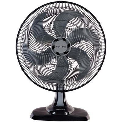 Ventilador Oscilante Mesa 50cm Turbo 6 Pás 220V Ventisol Preto 220V