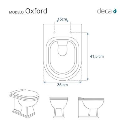 Tampa De Vaso Almofadada Oxford Bege | Creme Para Bacia Deca