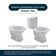 Tampa De Vaso Sanitário Decorado Primula Branco Para Bacia Fiori