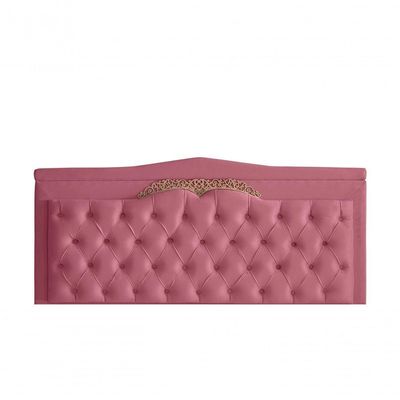 Cabeceira De Cama Box Painel Barcelona Casal 140 Cm Retro Capitonê Botão Encapados Suede Rosa Bebê Do Lar Móveis