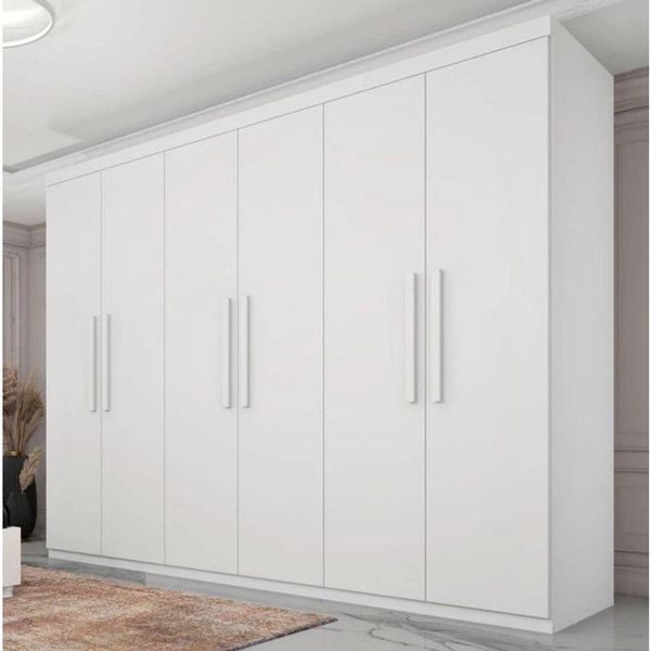 Guarda Roupa Casal 6 Portas Lagos Tcil Móveis Neve