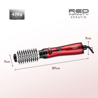 Escova Rotativa Mondial Infinity Er-11-kr Vermelho 220V