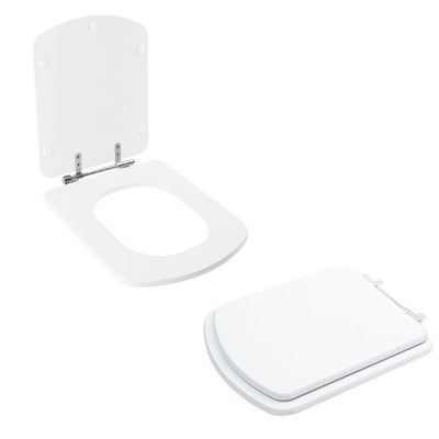 Tampa Vaso Sanitário Poliester Acrilico Lirio Branco Para Bacia Fiori