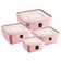 Kit 3 Potes Plásticos Quadrados Multiuso 1,5L com Tampa Prem