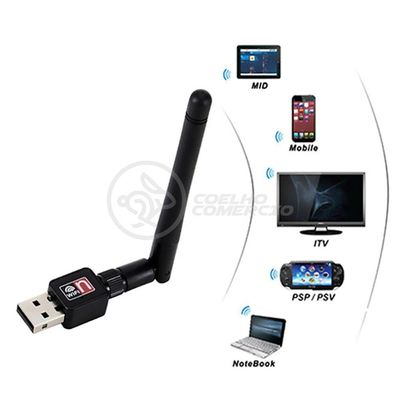 Antena Usb 2.0 Receptor De Wifi Wireless Internet Sem Fio 1200Mbps 802.Inn Pc Notebook 38