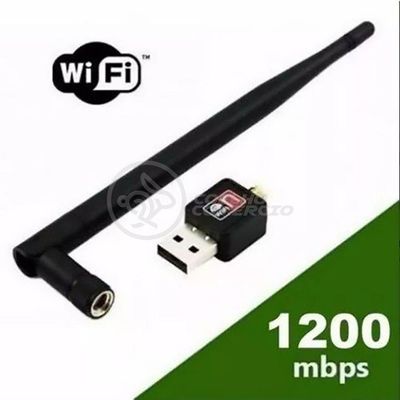 Antena Usb 2.0 Receptor De Wifi Wireless Internet Sem Fio 1200Mbps 802.Inn Pc Notebook 47