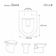 Tampa De Vaso Almofadada Duna Branco Para Bacia Deca 6lpf