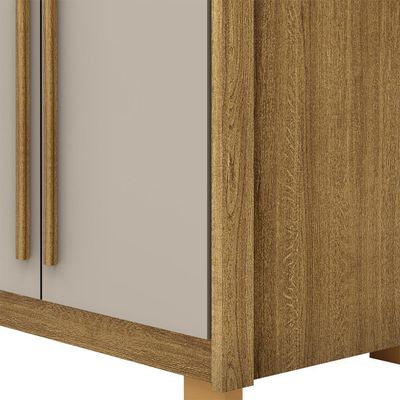 Guarda Roupa Casal 6 Portas 3 Gavetas Mdf 275 Cm Nature Fend Vlr Nature Fend