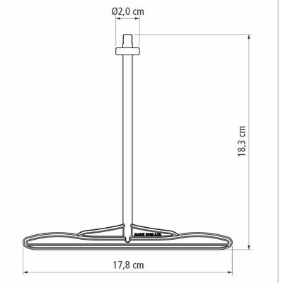 Haste de Reposição para Pipoqueira Pá Mexedor em Zitel 22cm Tramontina Preto