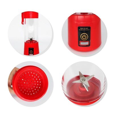 Mini Liquidificador Portatil Shake Juice Cup Batida Vermelho