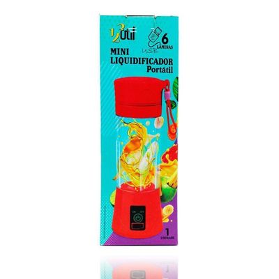 Mini Liquidificador Portatil Shake Juice Cup Batida Vermelho
