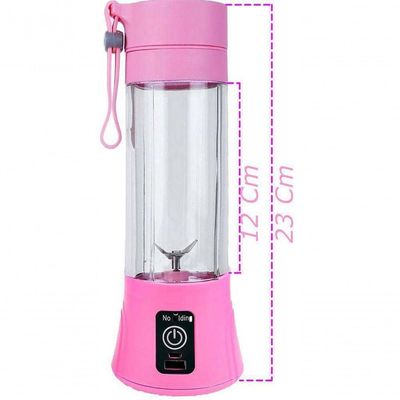 Mini Liquidificador Portátil Elétrico Recarregável Usb Rosa