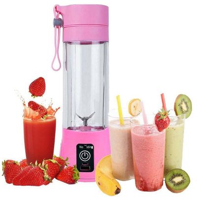 Mini Liquidificador Portátil Elétrico Recarregável Usb Rosa