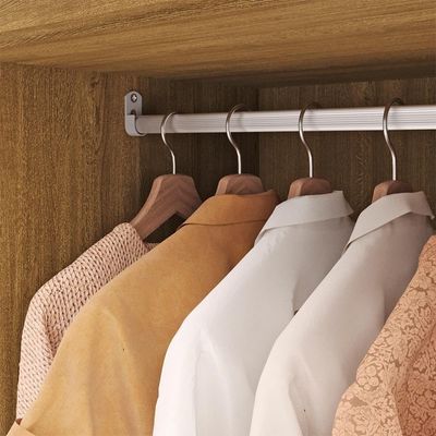 Guarda Roupa Solteiro 120 Cm 4 Portas 10088 Nature Champanhe Vlr Nature Champanhe