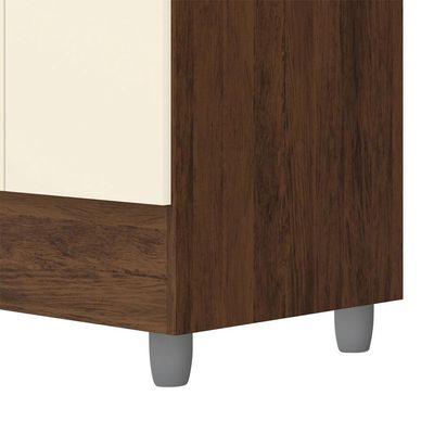 Guarda Roupa 102 Cm 4 Portas Plus 10090 Imbuia Champanhe Vlr Imbuia Champanhe