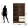 Guarda Roupa 102 Cm 4 Portas Plus 10090 Imbuia Champanhe Vlr Imbuia Champanhe