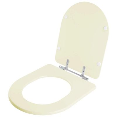Tampa De Vaso Poliester Carrara Creme Bege Claro Para Bacia Deca 6lpf