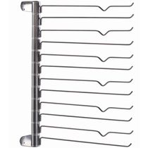 Calceiro Aramado Vertical Giratório 12 Varetas Giosul Aço Cromado Organizador para Closet