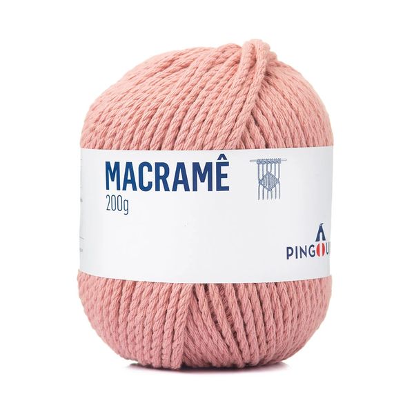 Fio Pingouin para Macrame 200g 2655 1376 Rosa Chá