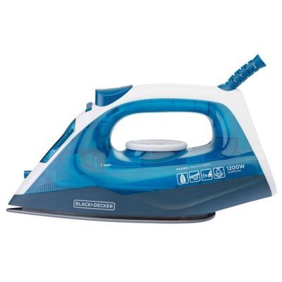 Ferro De Passar A Vapor Black + Decker FX2150 Branco Com Azul 220V
