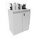 Balcão para Escritório com 2 Portas e Chave ME4149 Branco Tecnomobili