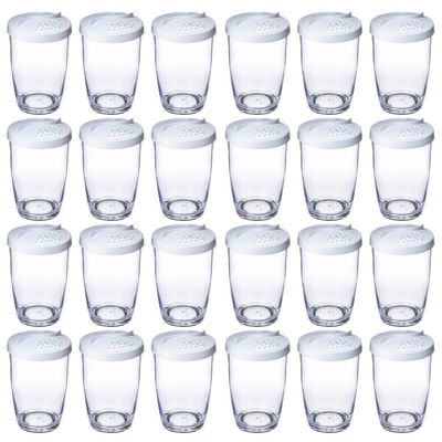 Kit 24 Farinheiras Porta Temperos Queijeira 350ml Ou com Tam