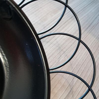 Fruteira Legumeira Argola Porta Fruta Verdura Bancada Mesa Preto