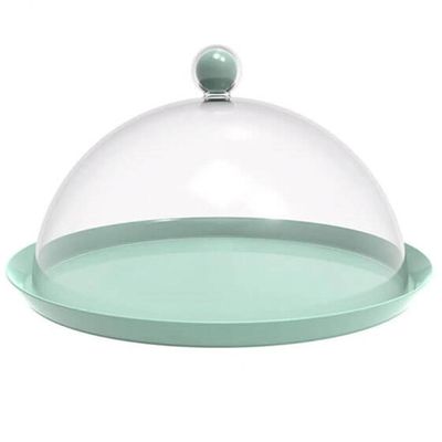 8 Porta Bolo Torta 30cm Verde Menta Cúpula Boleira Doces Petiscos Bubble Crippa