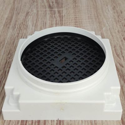 Ralo Oculto para Banheiro Anti-Inseto 10cm Astra Quadrado Branco Invisível