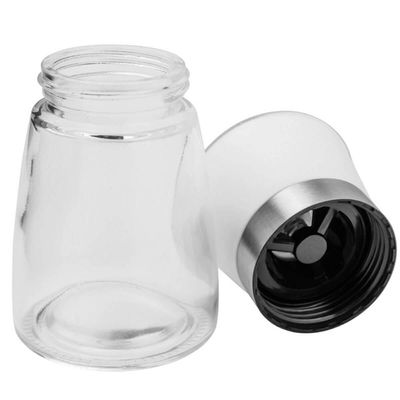 Kit 24 Moedores de Sal e Pimenta 170ml Manual Vidro Triturador Moinho Cerâmica Lyor