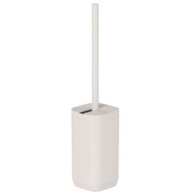 Escova Sanitária 10x30cm Bege Aura Ou Lavatina Suporte Piso Parede Banheiro Vaso