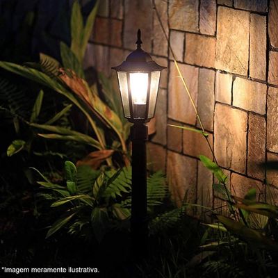 Kit 12 Poste de Jardim Luminária Colonial 1,71m Alumínio Grega Externo Dital Bivolt