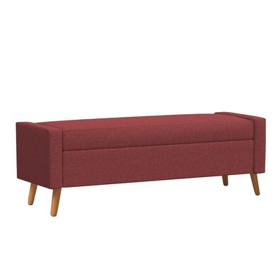 Recamier Bau Londres 1,60m Suede Bordo - Clique Decor