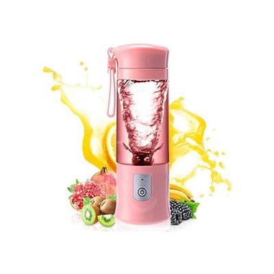 Mini Liquidificador Mixer Juice Usb Rosa