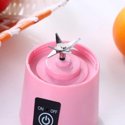 Mini Liquidificador Mixer Juice Usb Rosa
